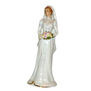 Gorham Gibby "The Wedding Day" Maruri Bone China Bride Figurine 7.5-in Vintage